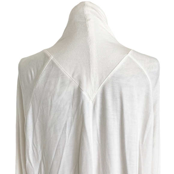 Athleta Nirvana Two Ways Wrap open front white stretch Cardigan lightweight XL - Picture 7 of 15